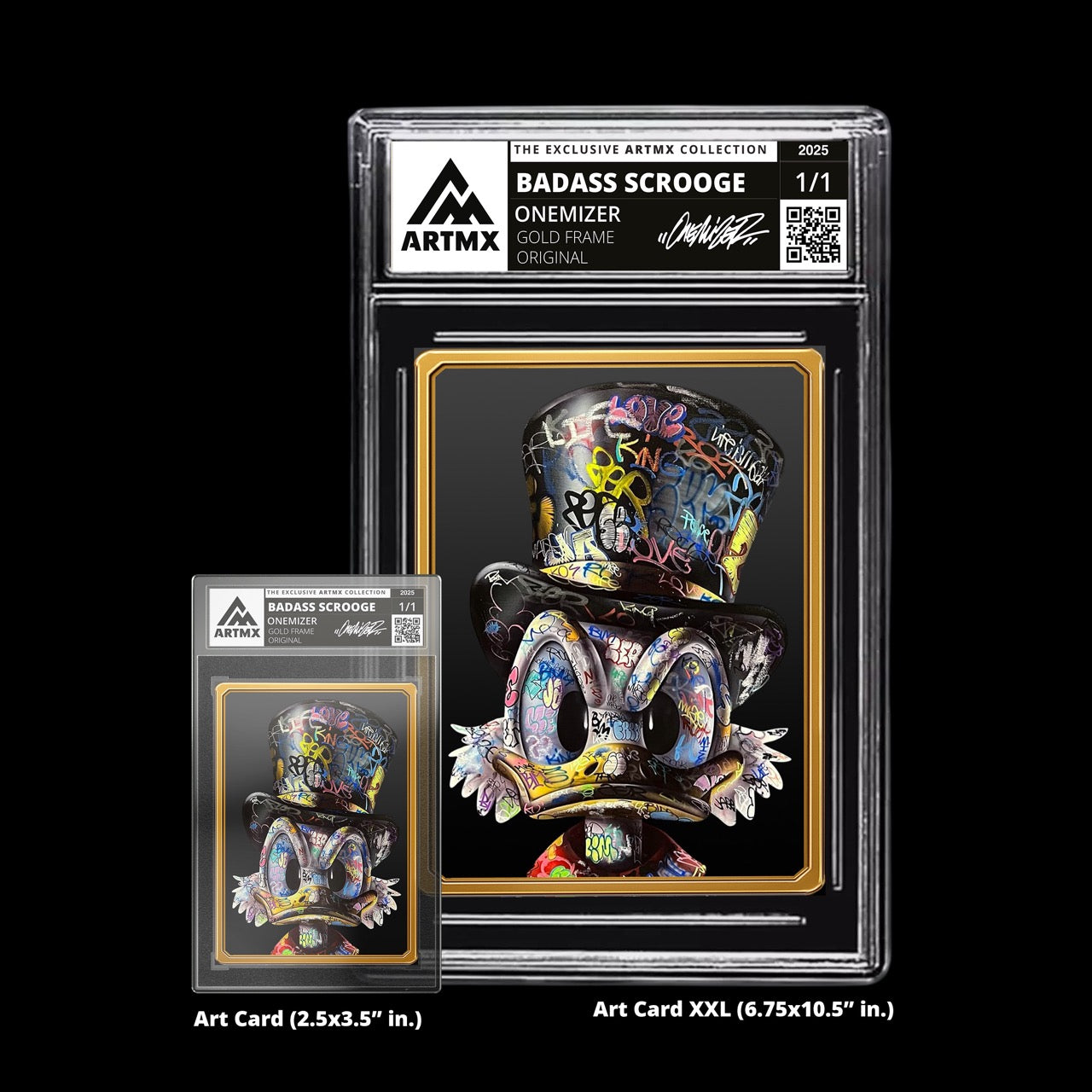 Onemizer's "Badass Scrooge" 2-Piece Companion Set: Art Card + Art Card XXL