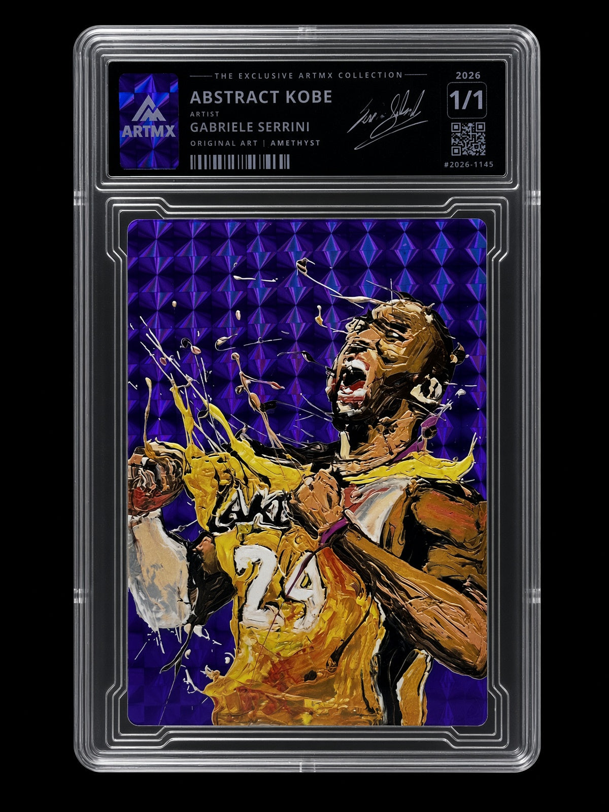 ABSTRACT KOBE by Gabriele Serrini — Amethyst — #2026-1145