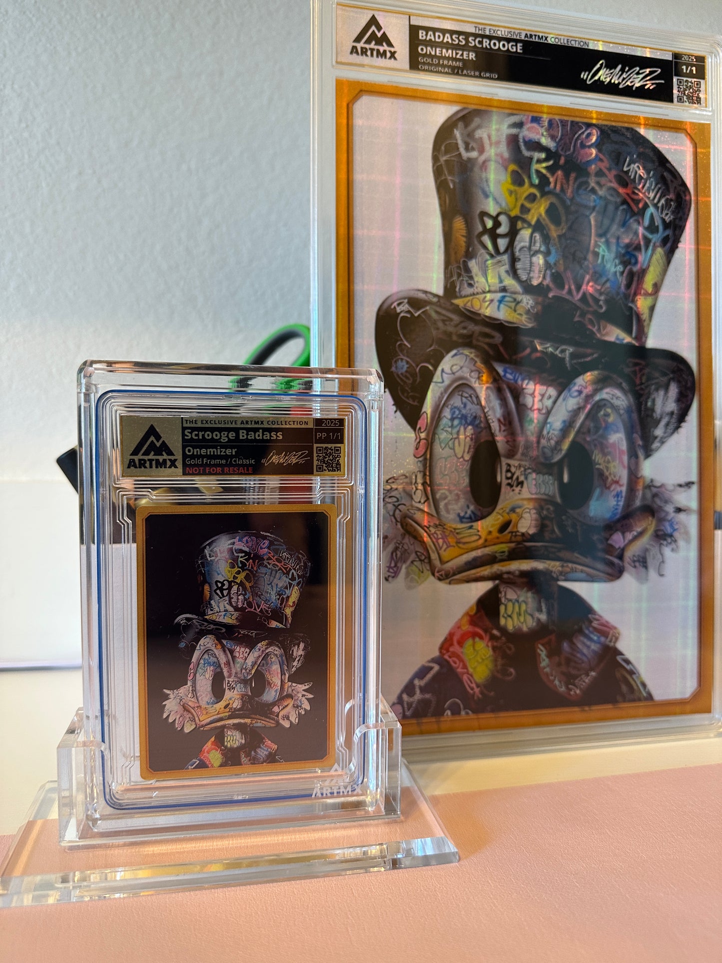 Onemizer's "Badass Scrooge" 2-Piece Companion Set: Art Card + Art Card XXL