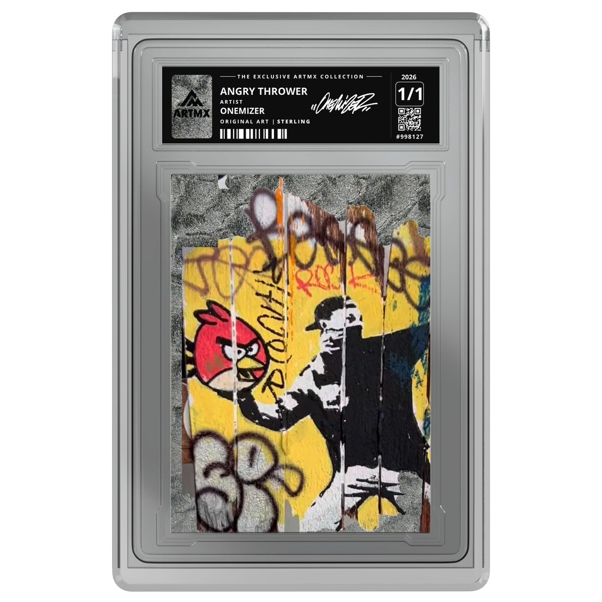 ANGRY THROWER by Onemizer — Sterling — on white