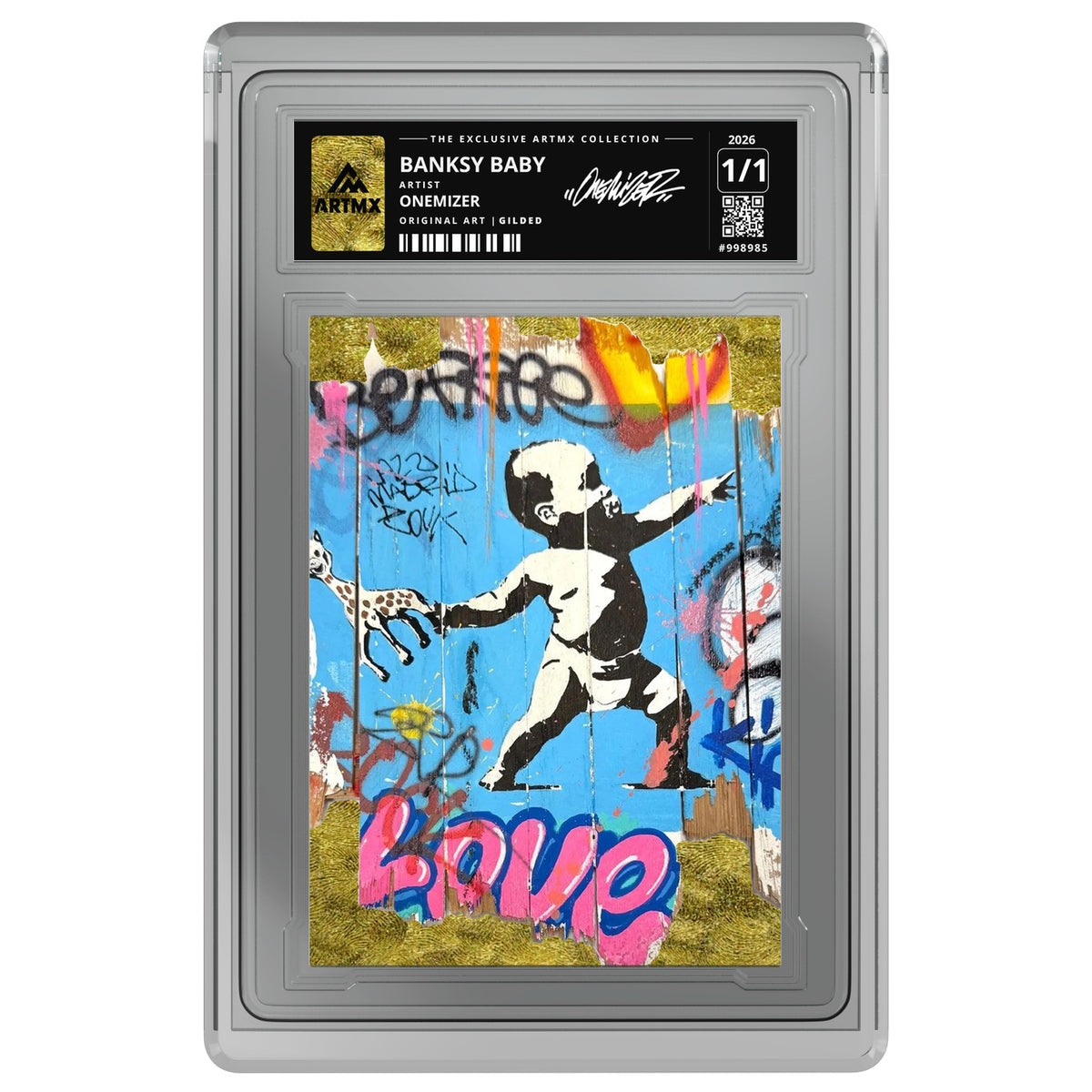 BANKSY BABY by Onemizer — Gilded — on white