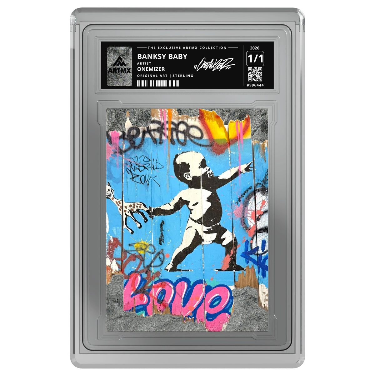 BANKSY BABY by Onemizer — Sterling — on white