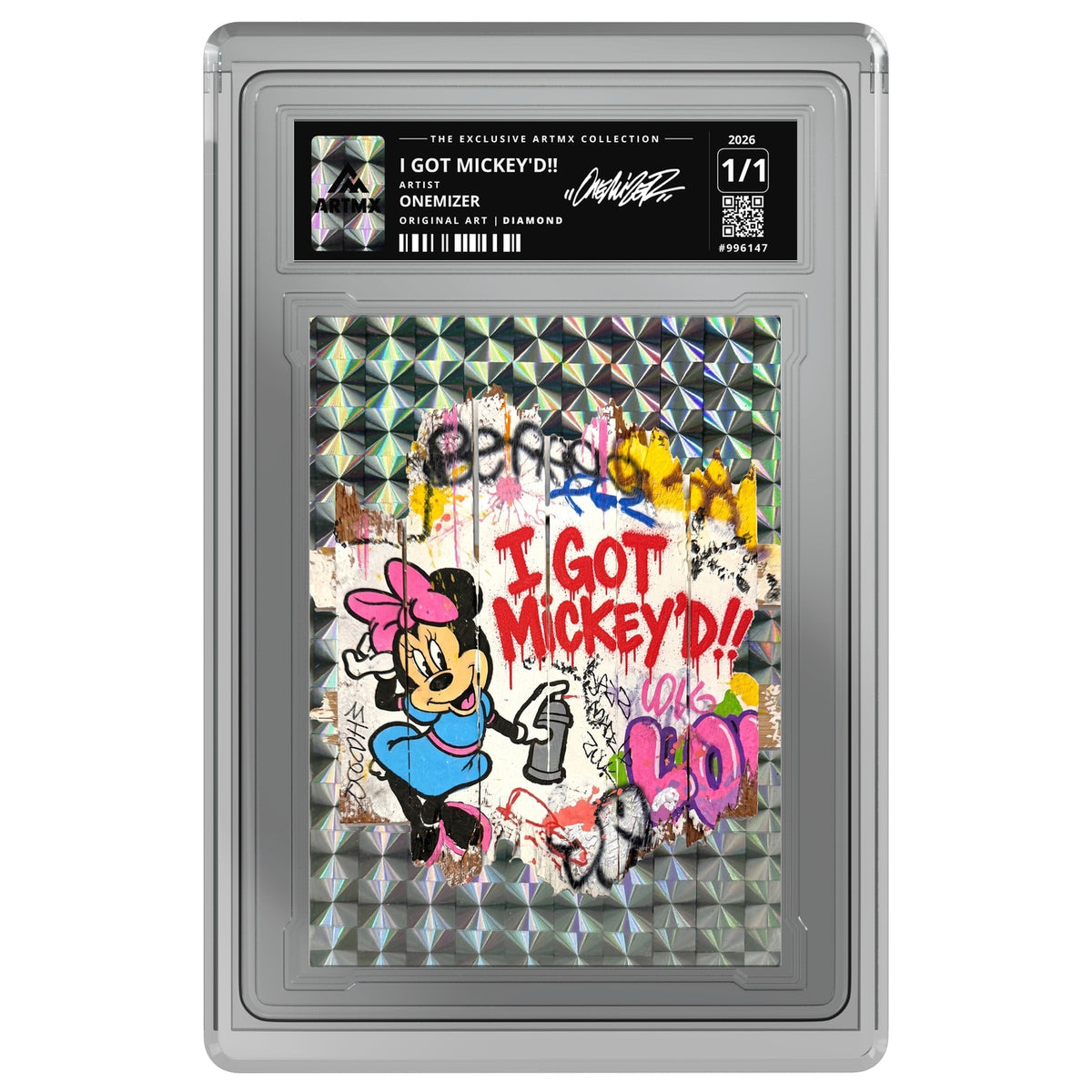 I GOT MICKEY'D!! by Onemizer — Diamond — on white