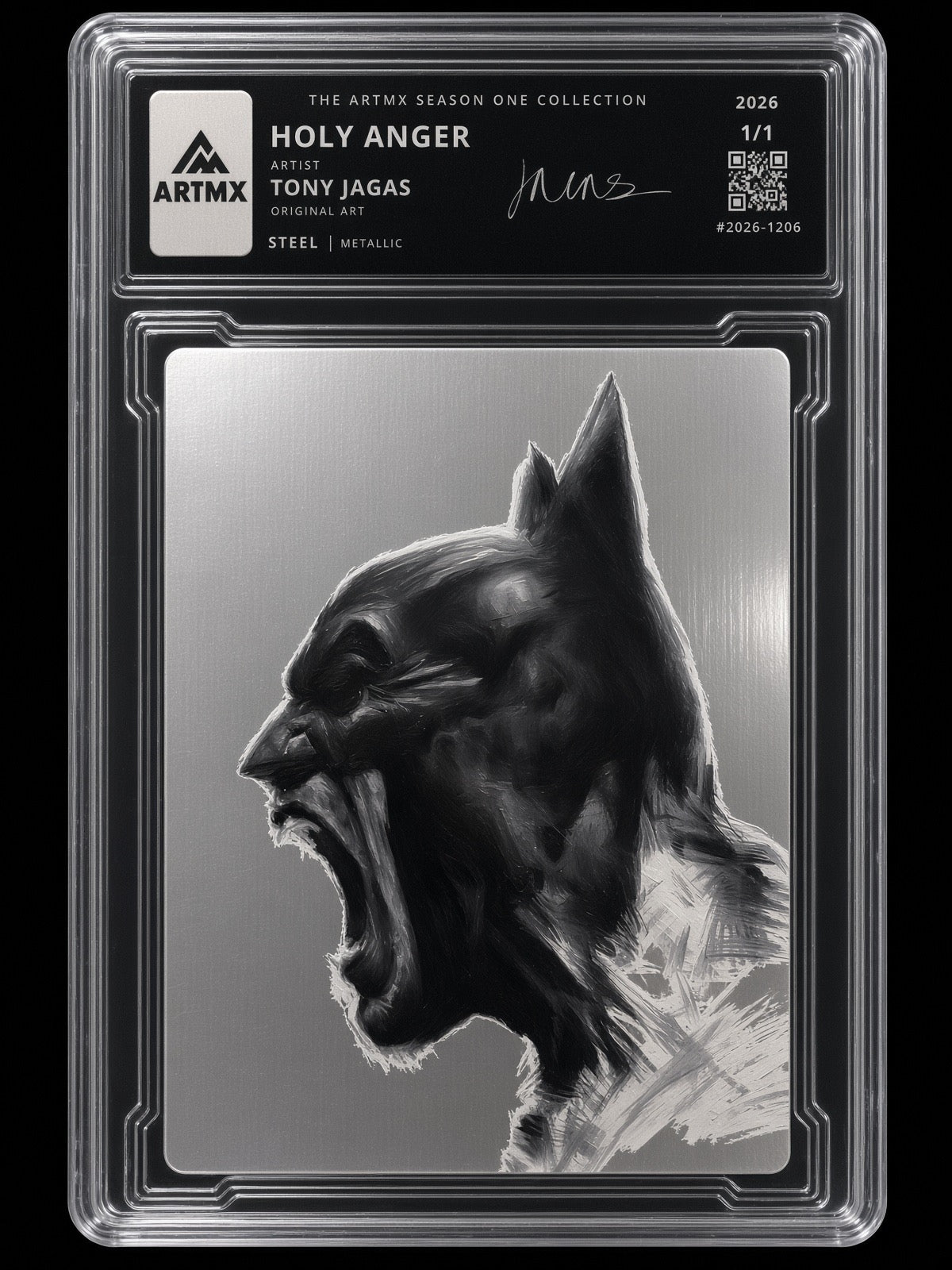 HOLY ANGER by Tony Jagas (Brushed Steel / Vaulted)