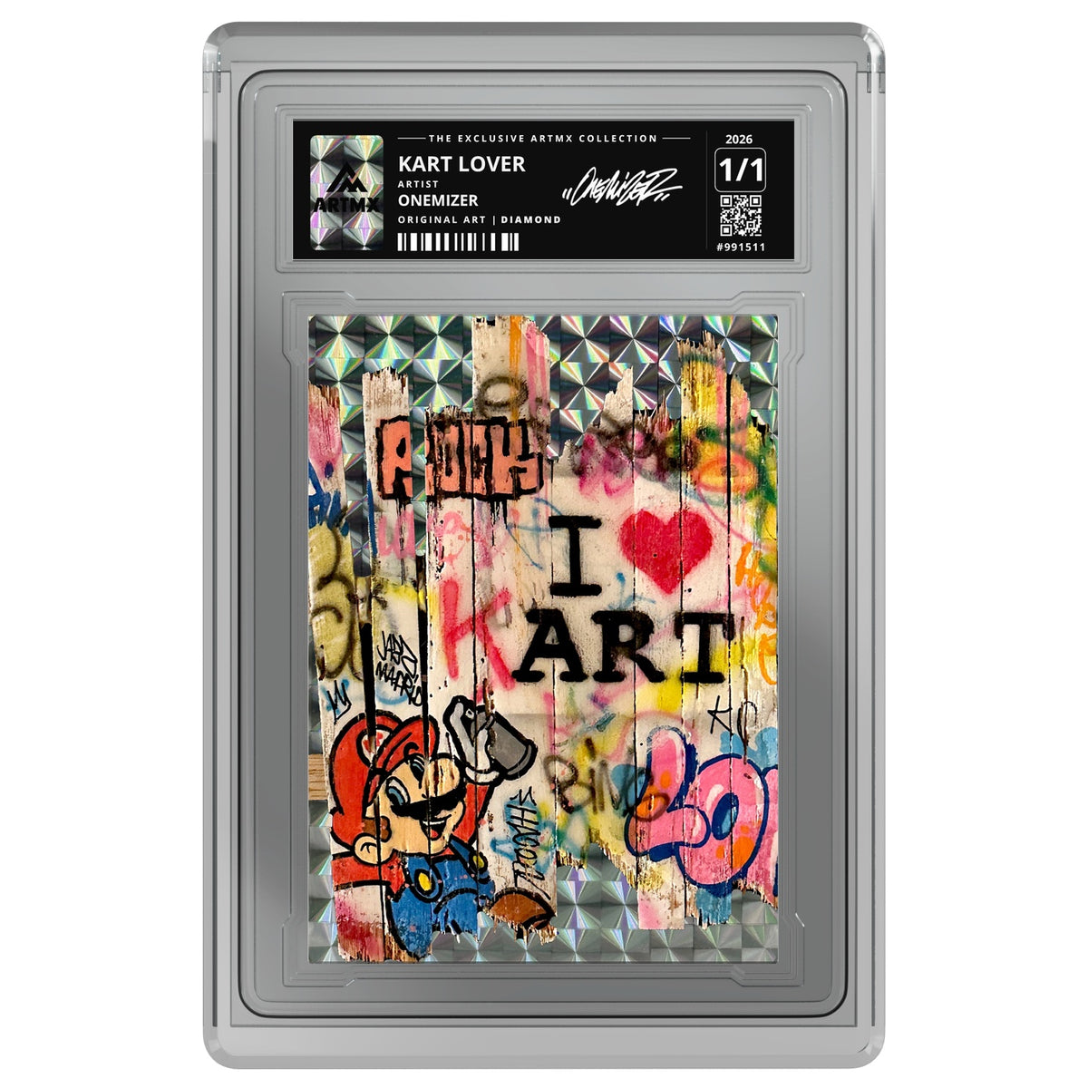 KART LOVER by Onemizer — Diamond — on white
