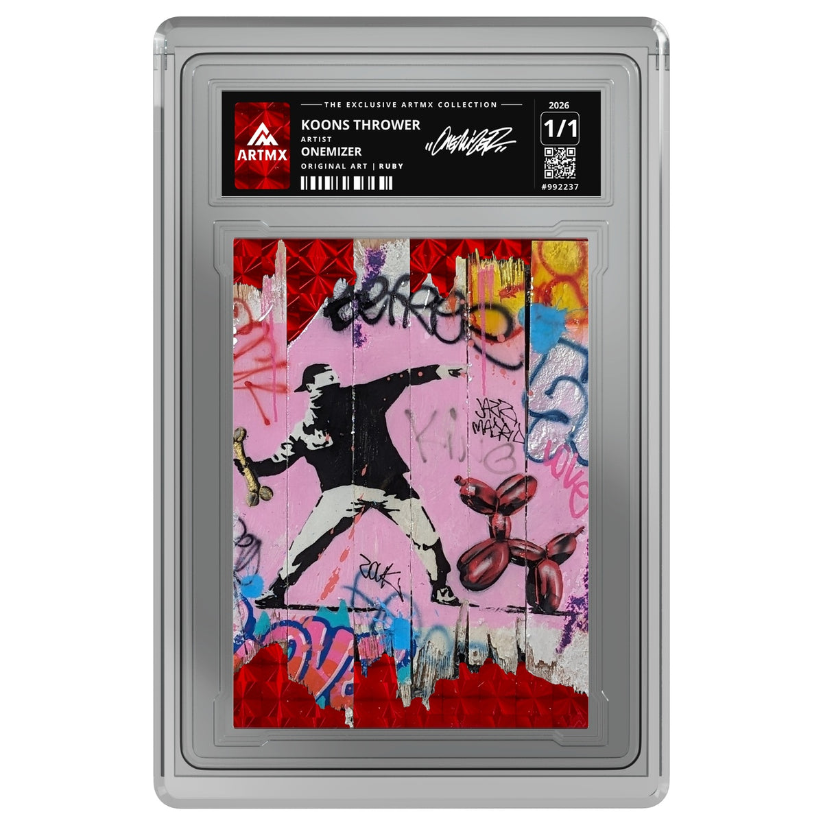 KOONS THROWER by Onemizer — Ruby — on white