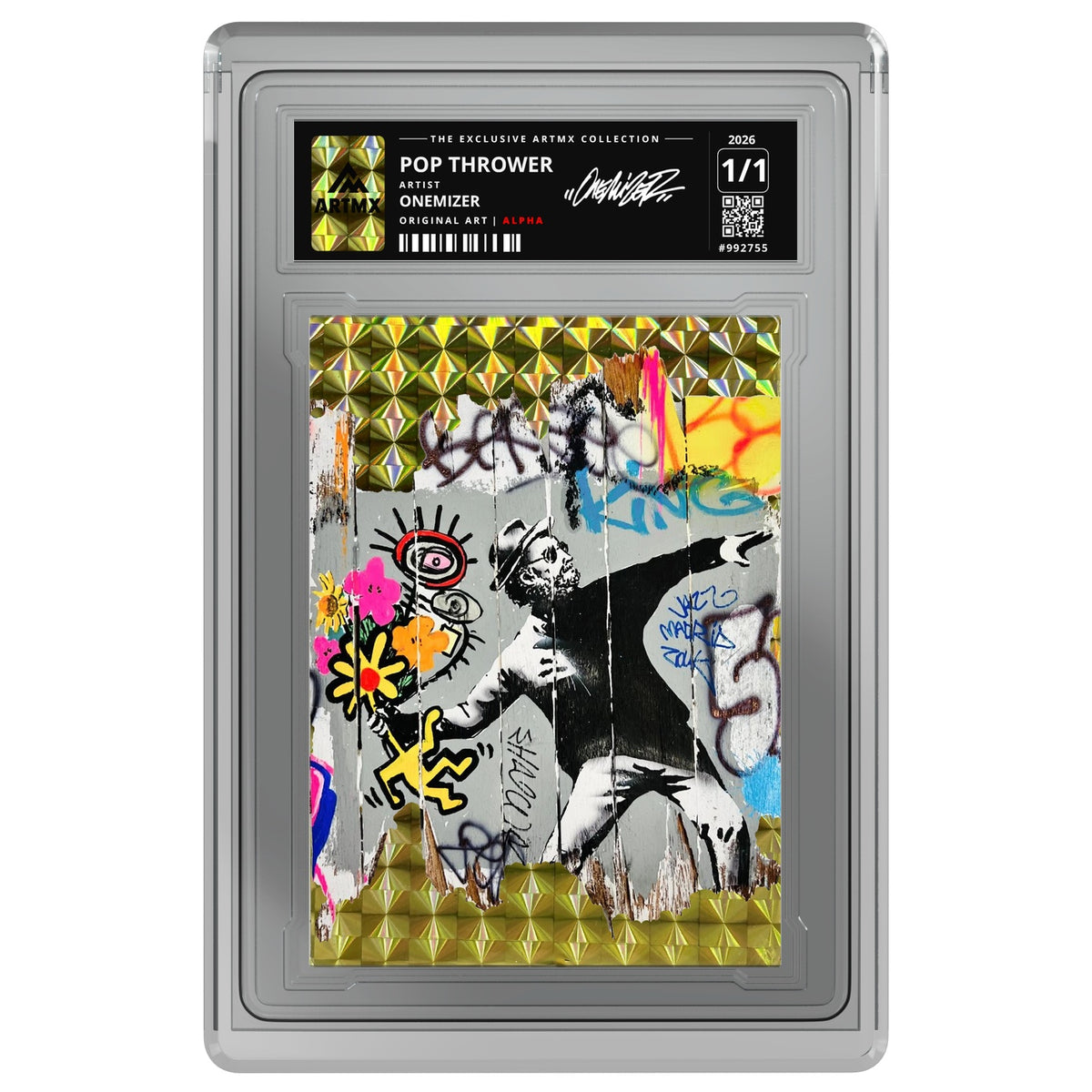 POP THROWER by Onemizer — Alpha — on white