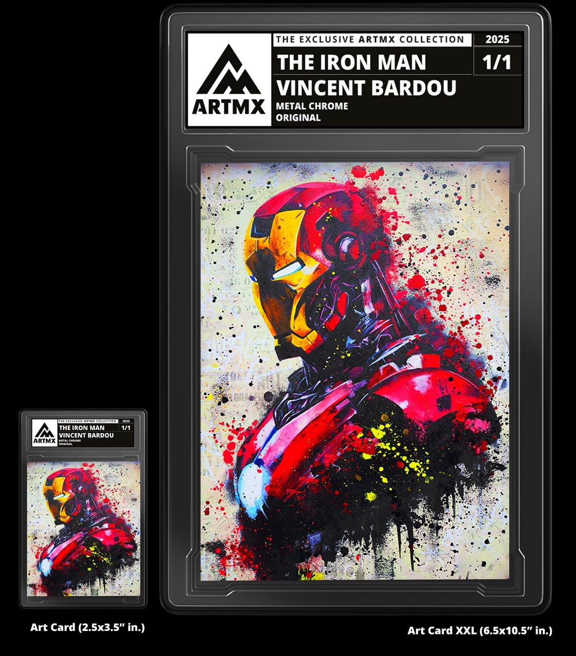 "The Iron Man" companion set (Regular Art Card + Art Card XXL) by Vincent Bardou