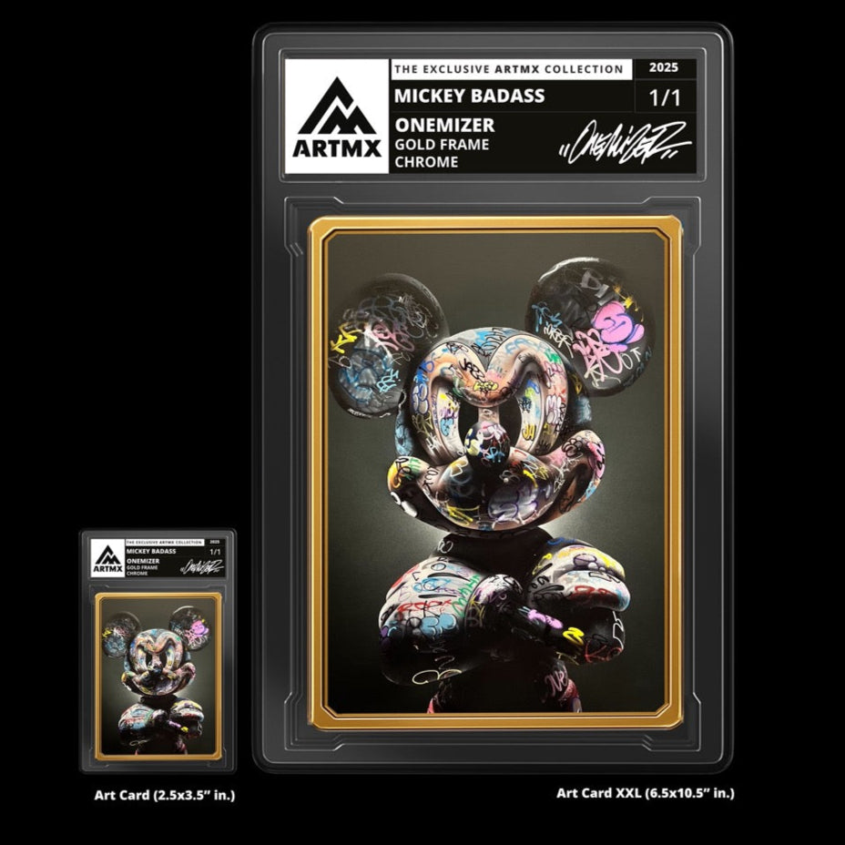 "Mickey Badass" 2-Piece Companion Set: Art Card + Art Card XXL by Onemizer