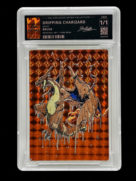 DRIPPING CHARIZARD by Brusk — Fire Opal — #200764