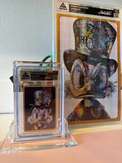 Onemizer's "Badass Scrooge" 2-Piece Companion Set: Art Card + Art Card XXL