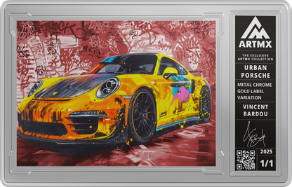 « Urban Porsche" Art Card by Vincent Bardou