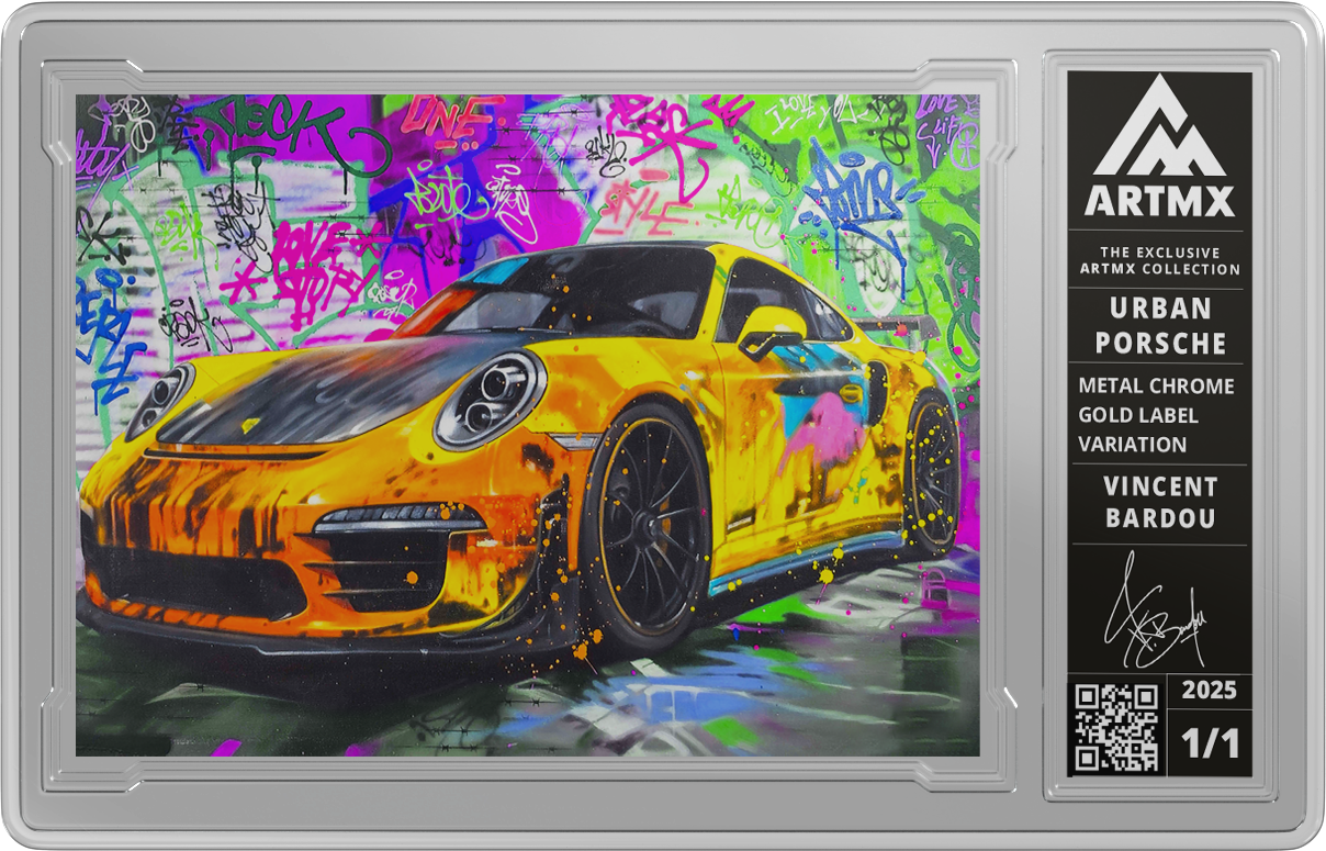 « Urban Porsche" Art Card by Vincent Bardou