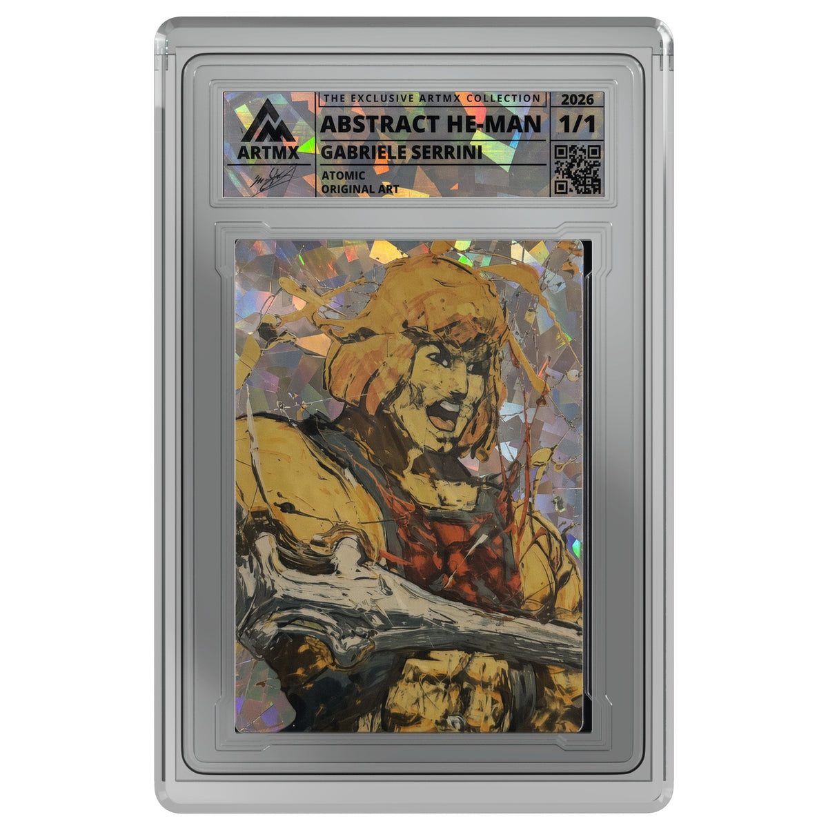 Abstract He-Man by Gabriele Serrini — Atomic — on white