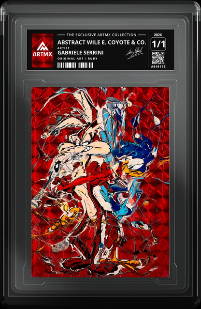 ABSTRACT WILE E. COYOTE & CO. by Gabriele Serrini (Ruby / Vaulted) — close-up