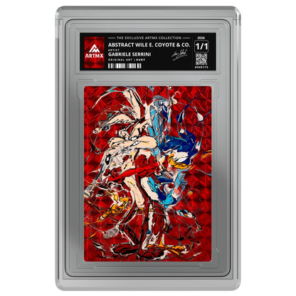 ABSTRACT WILE E. COYOTE & CO. by Gabriele Serrini (Ruby / Vaulted) — on white