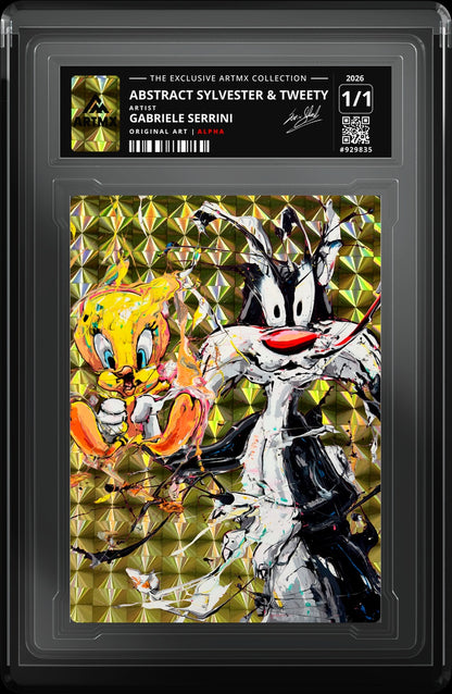 ABSTRACT SYLVESTER & TWEETY by Gabriele Serrini (Alpha / Vaulted) — close-up