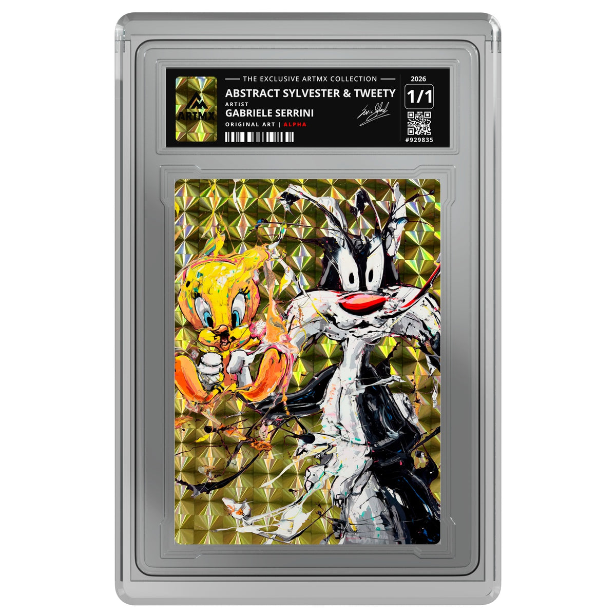 ABSTRACT SYLVESTER & TWEETY by Gabriele Serrini (Alpha / Vaulted) — on white
