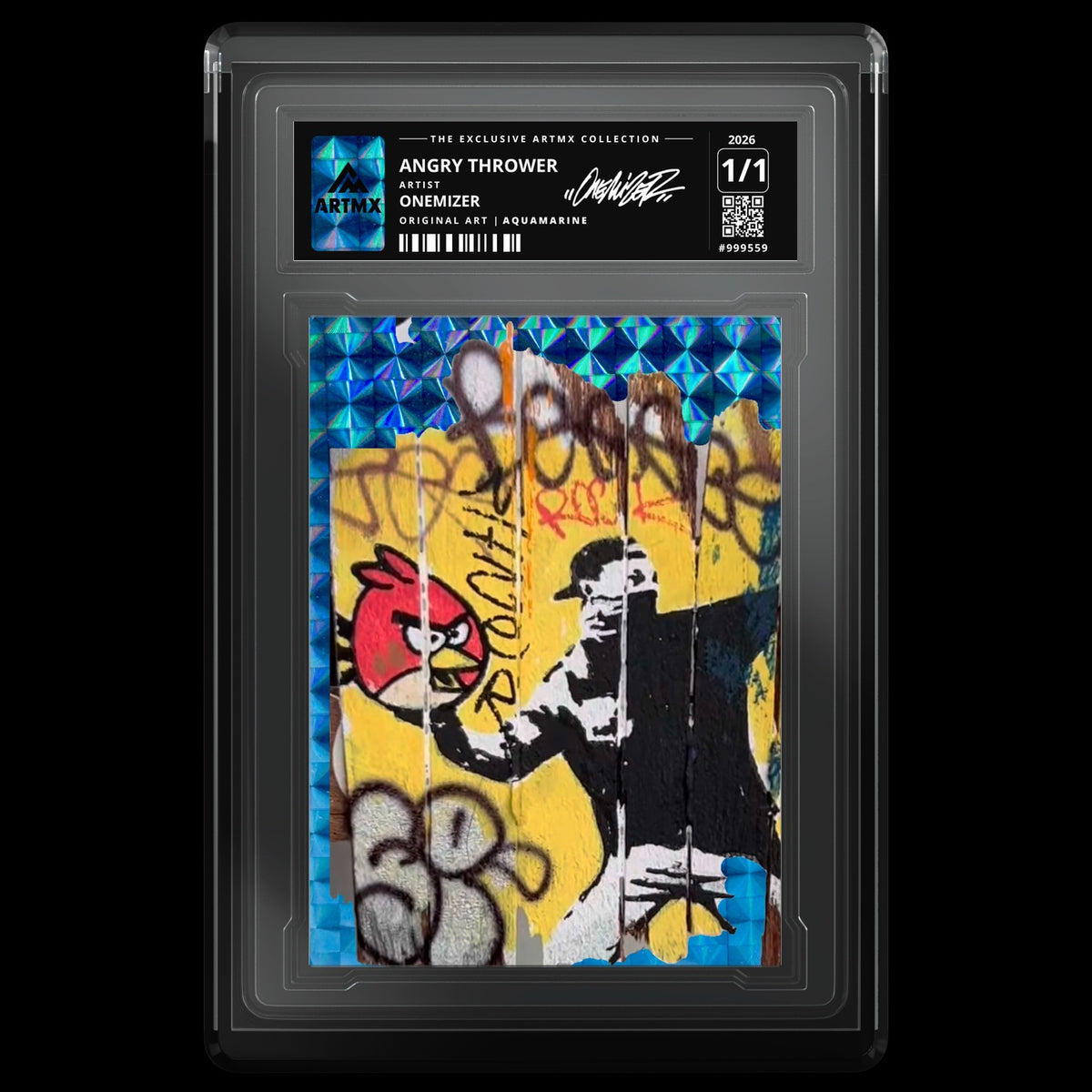 ANGRY THROWER by Onemizer — Aquamarine — front