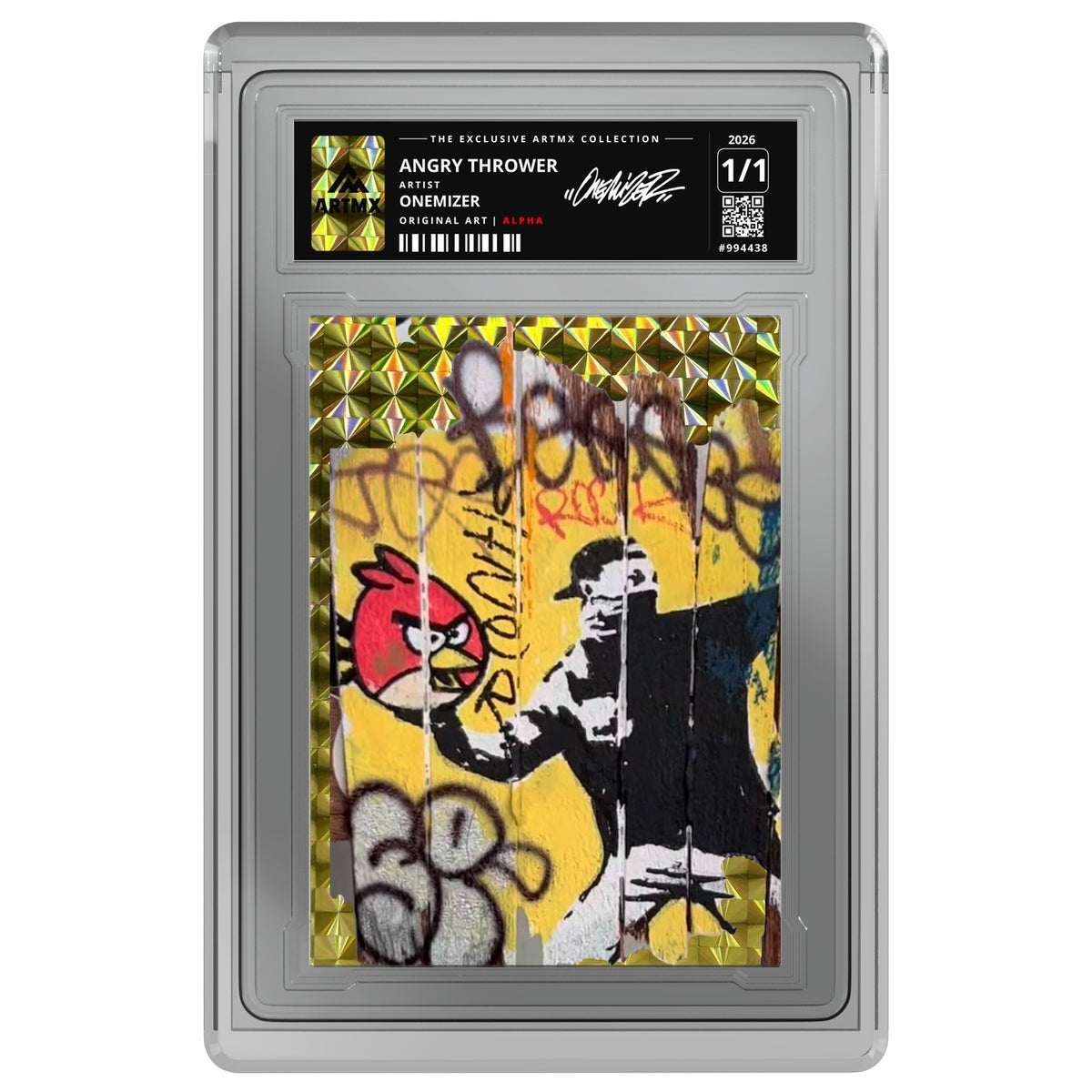 ANGRY THROWER by Onemizer — Alpha — on white