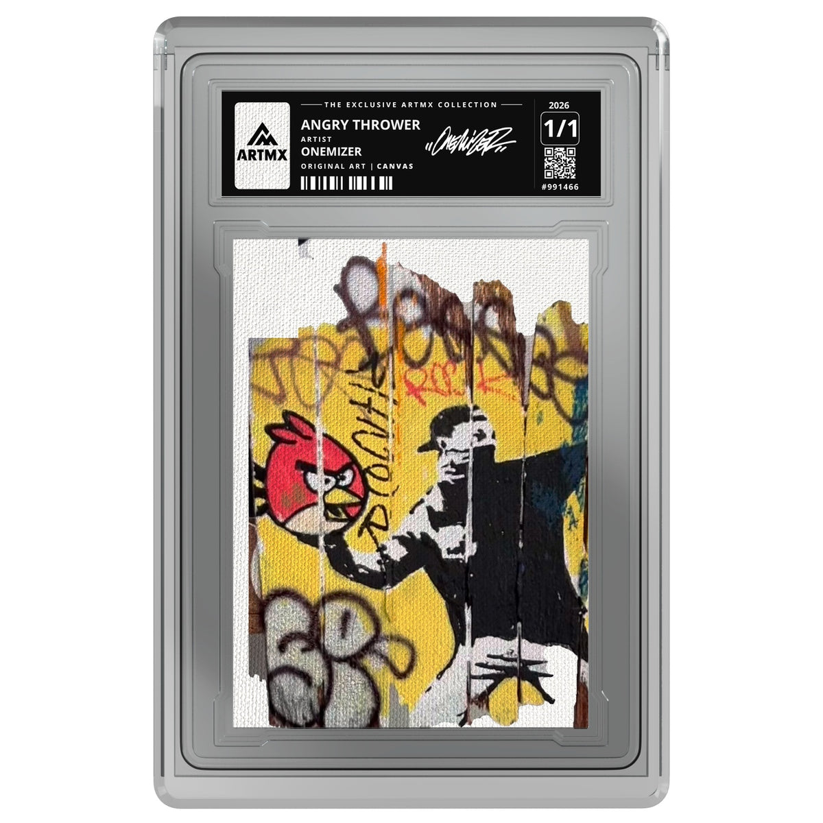 ANGRY THROWER by Onemizer — Canvas — on white