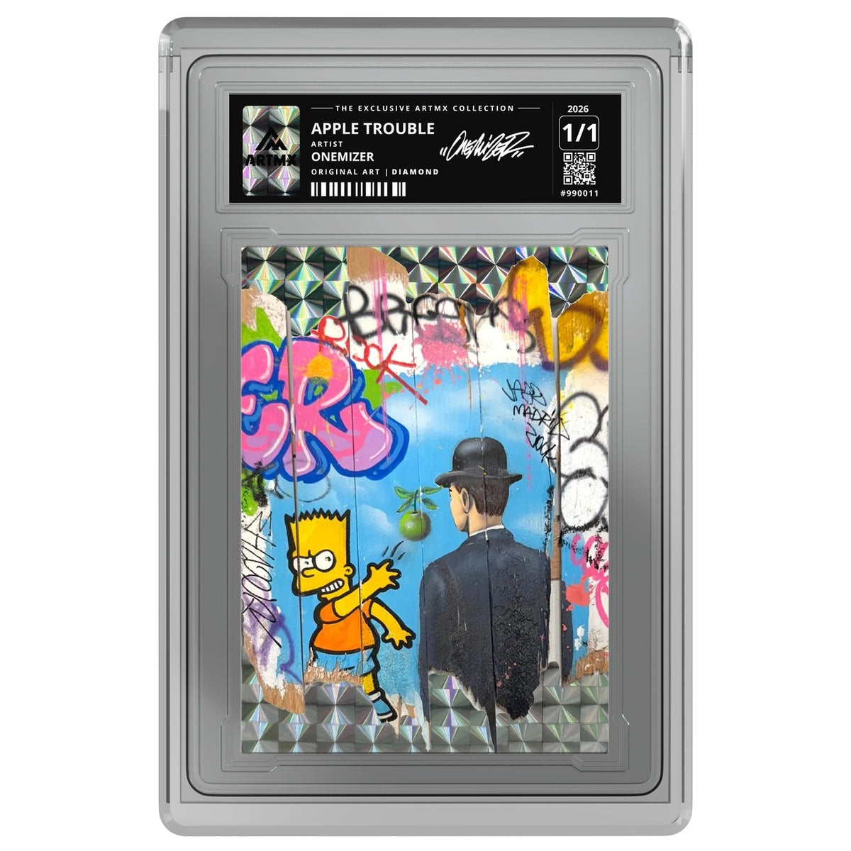 APPLE TROUBLE by Onemizer — Diamond — on white