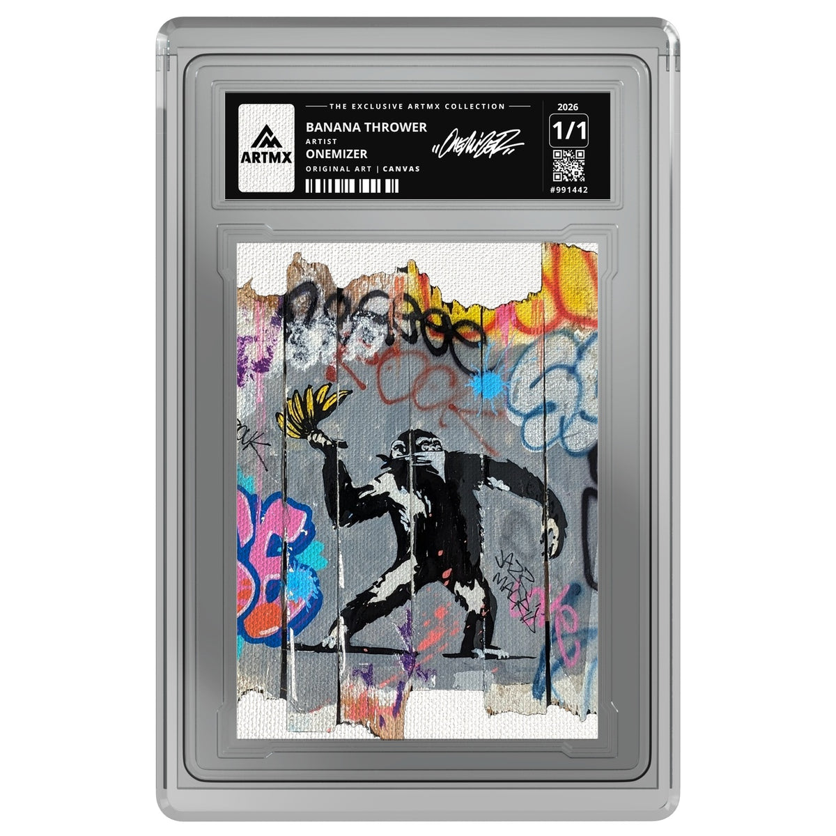 BANANA THROWER by Onemizer — Canvas — on white