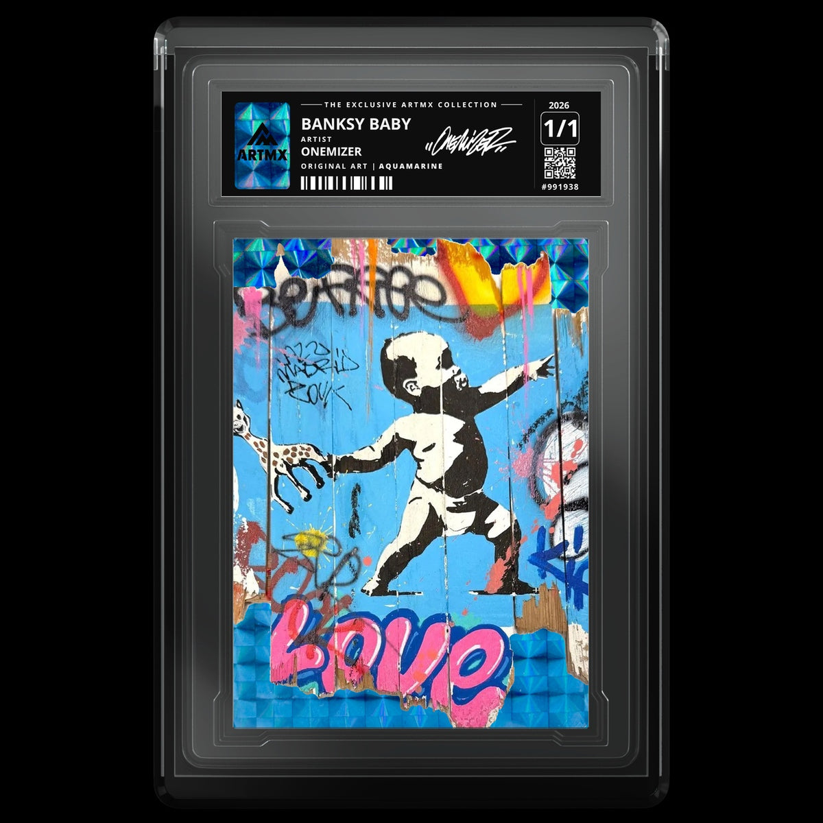 BANKSY BABY by Onemizer — Aquamarine — front