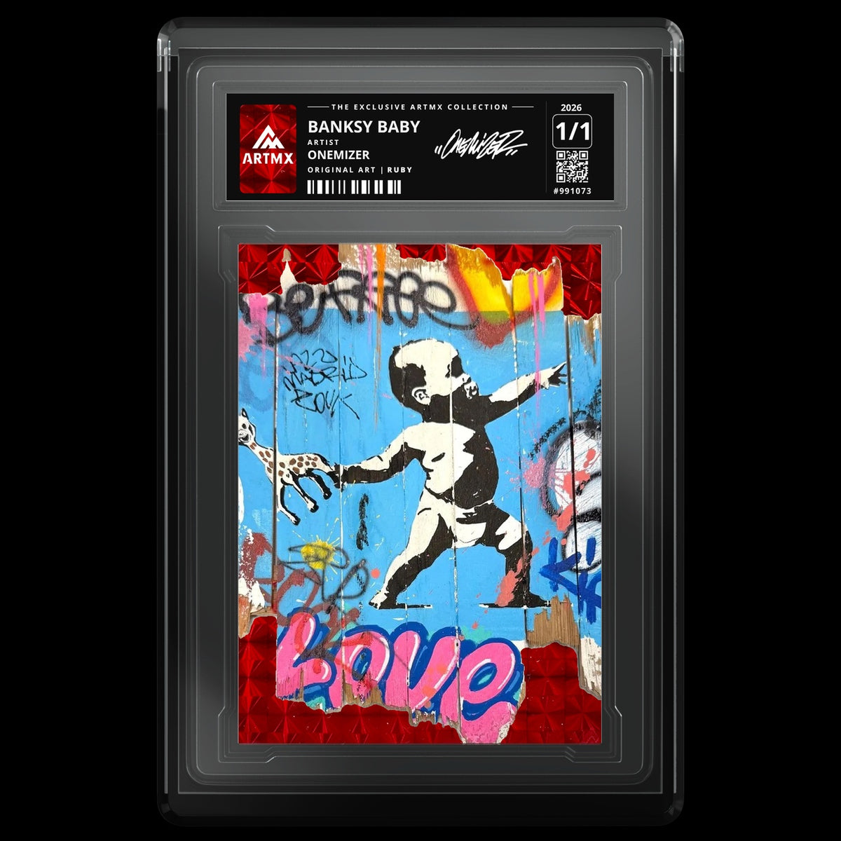 BANKSY BABY by Onemizer — Ruby — front