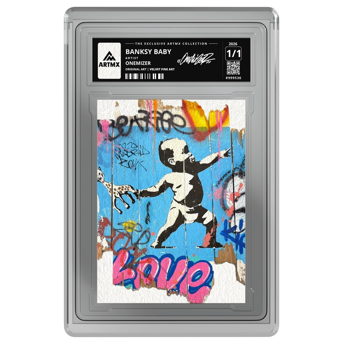 BANKSY BABY by Onemizer — Velvet Fine Art — on white