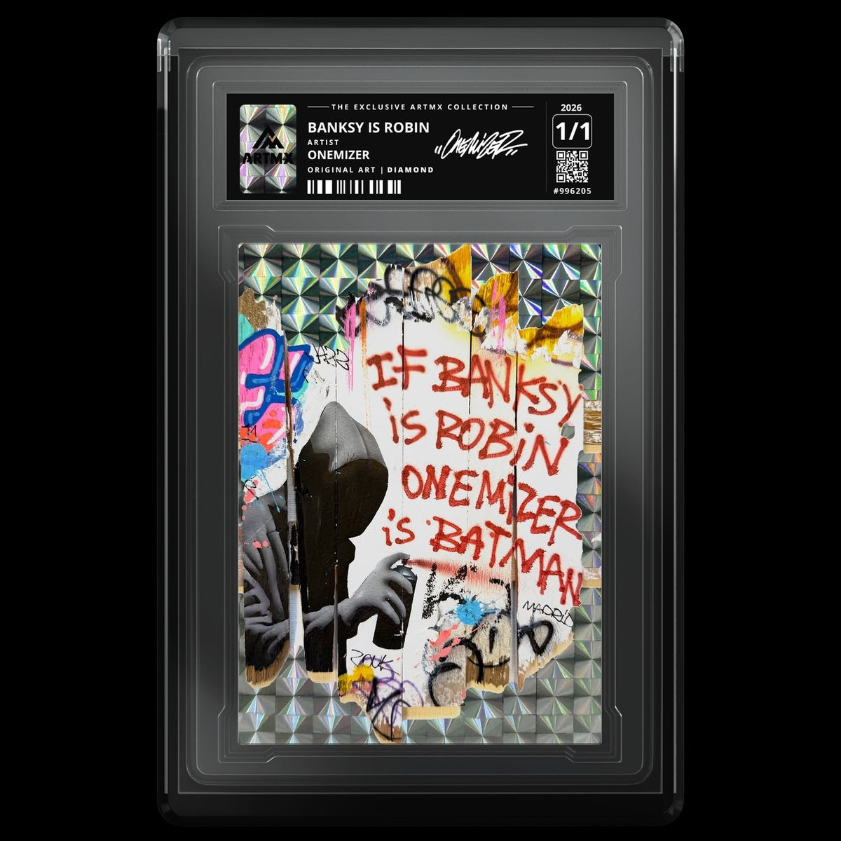 BANKSY IS ROBIN by Onemizer — Diamond — front