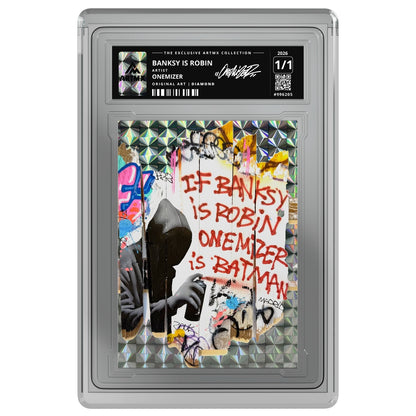 BANKSY IS ROBIN by Onemizer — Diamond — on white