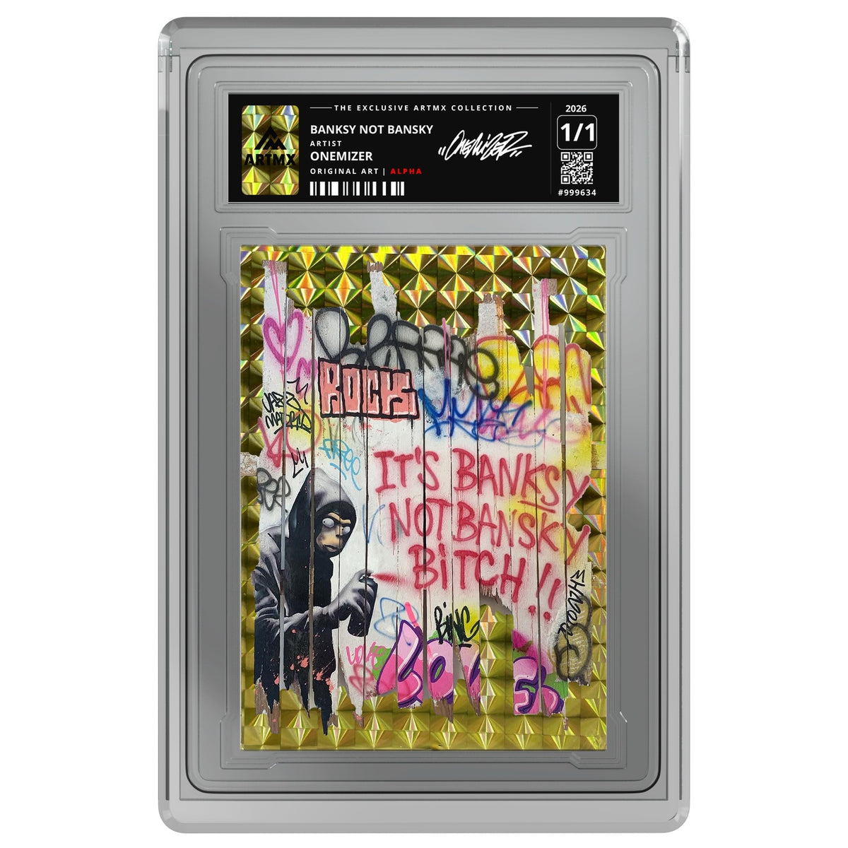 BANKSY NOT BANSKY by Onemizer — Alpha — on white