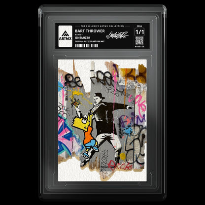 BART THROWER by Onemizer — Velvet Fine Art — front