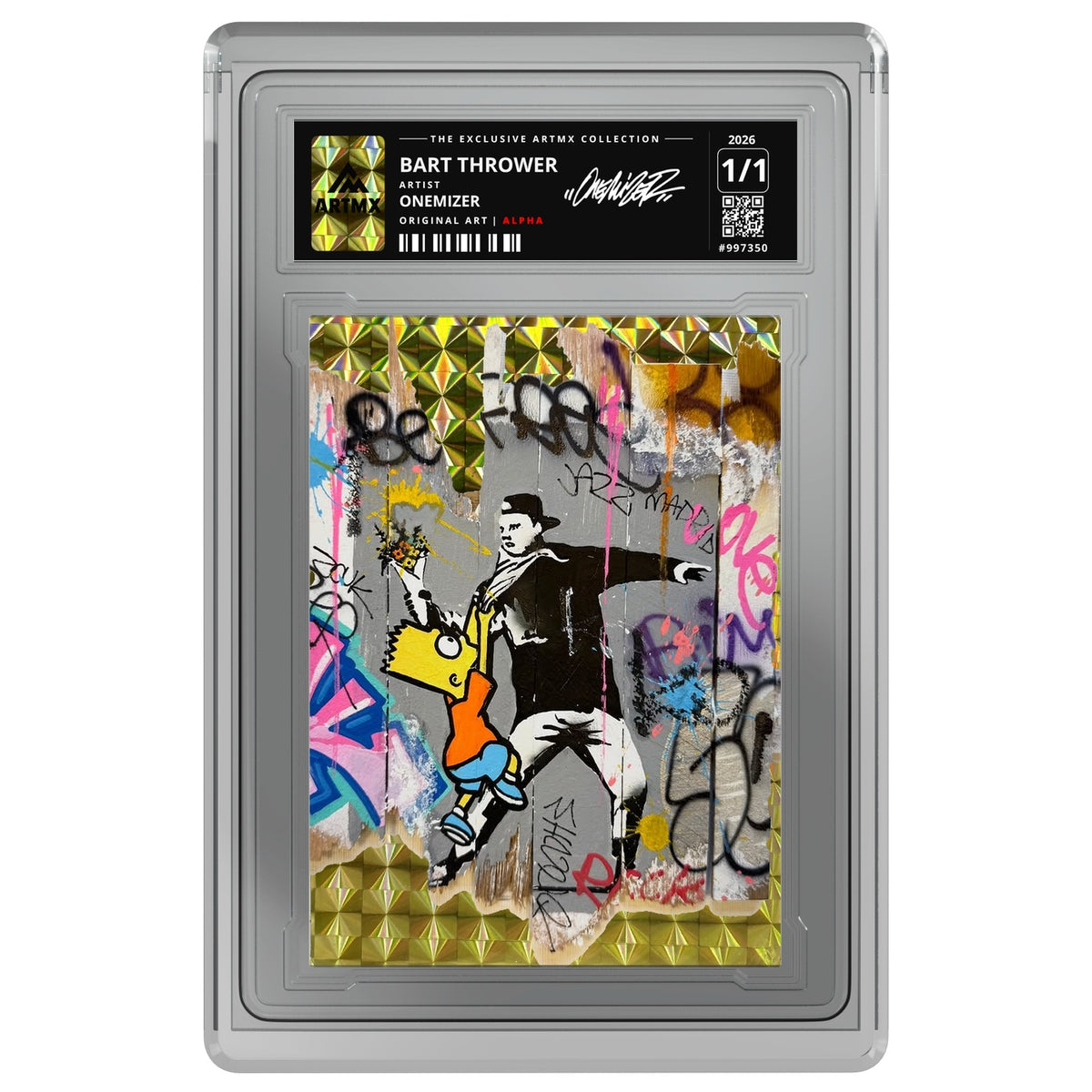 BART THROWER by Onemizer — Alpha — on white