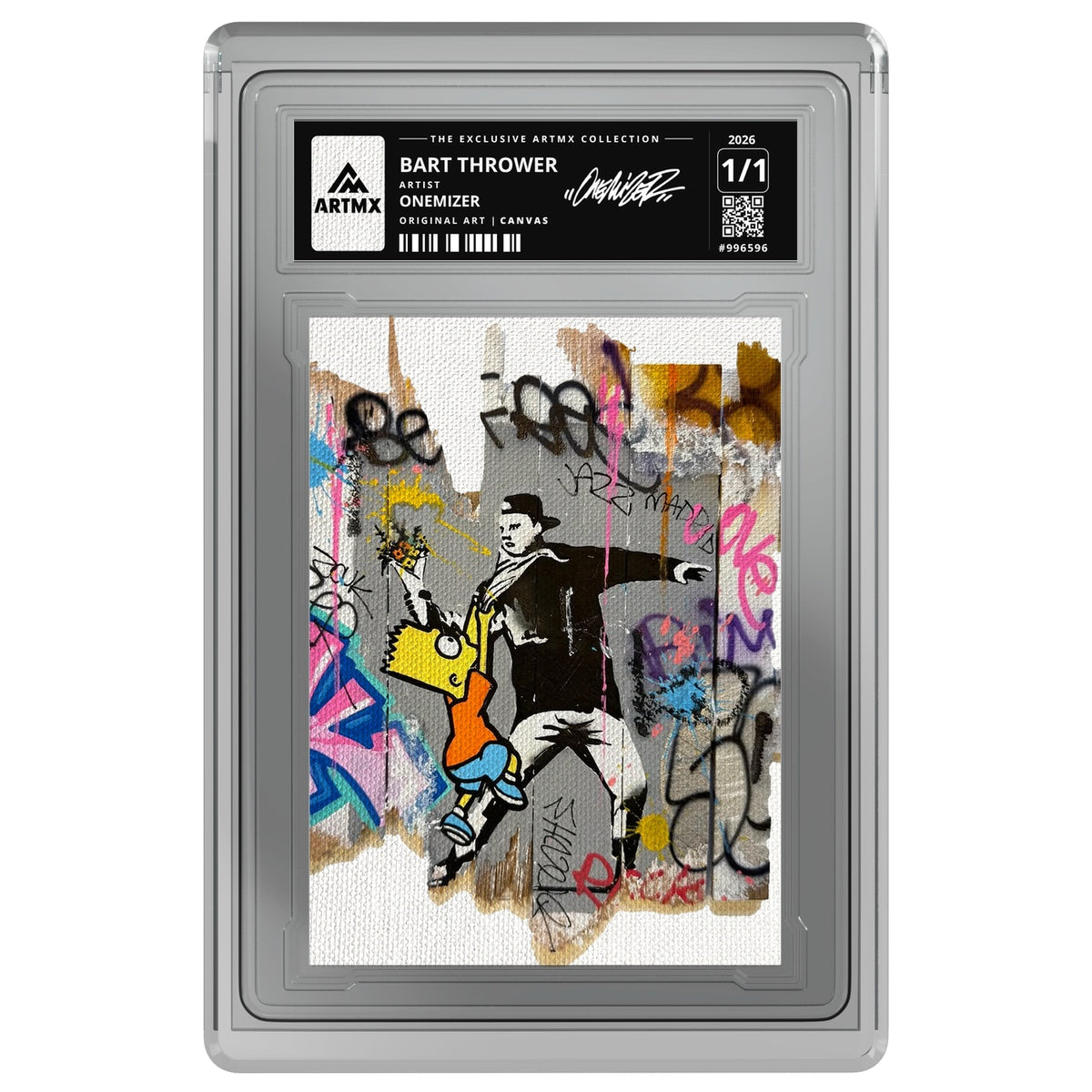 BART THROWER by Onemizer — Canvas — on white