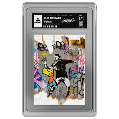 BART THROWER by Onemizer — Canvas — on white