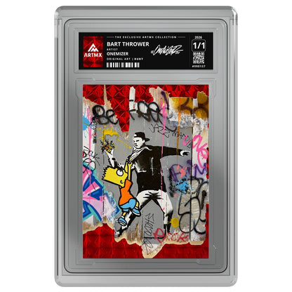 BART THROWER by Onemizer — Ruby — on white