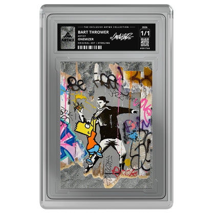 BART THROWER by Onemizer — Sterling — on white