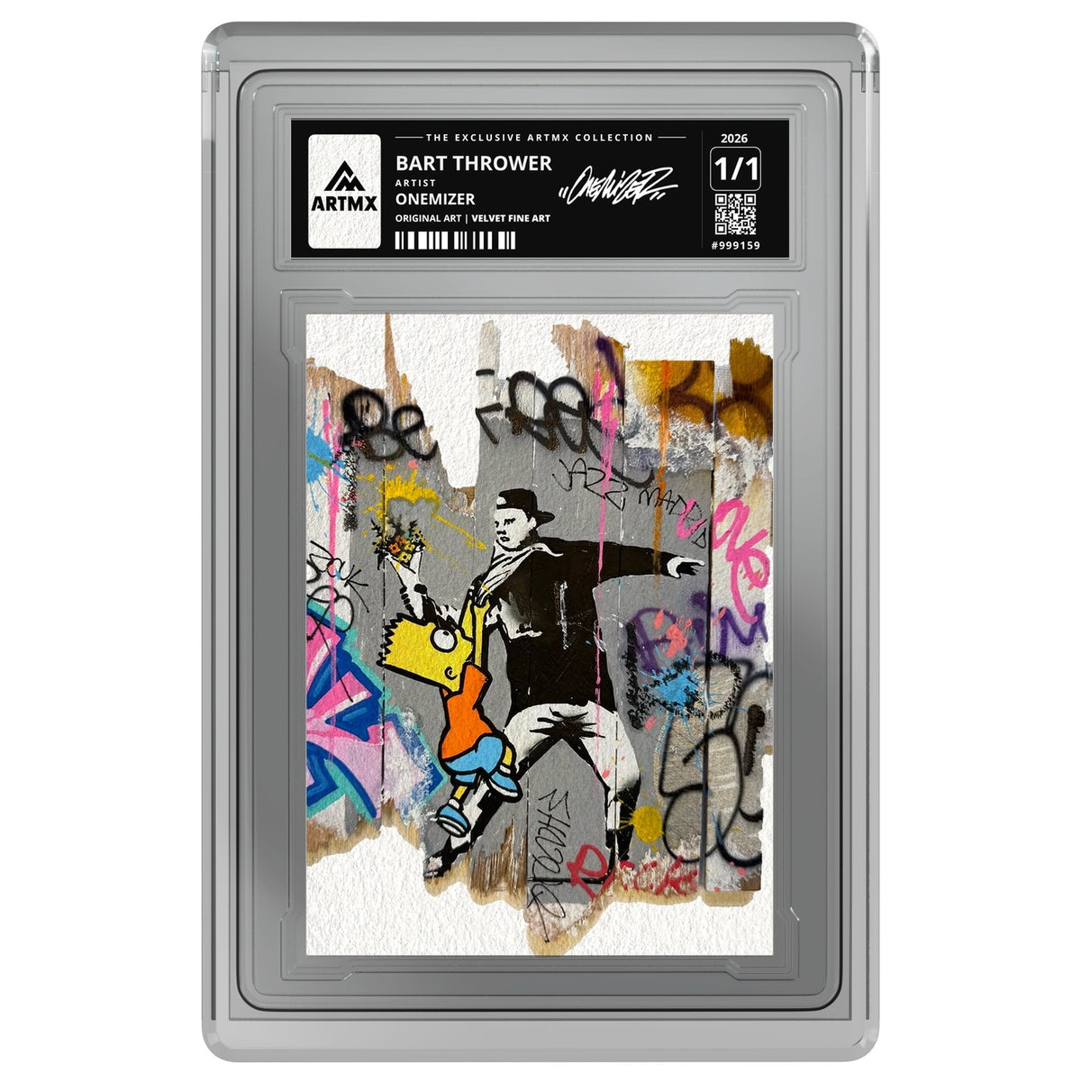 BART THROWER by Onemizer — Velvet Fine Art — on white