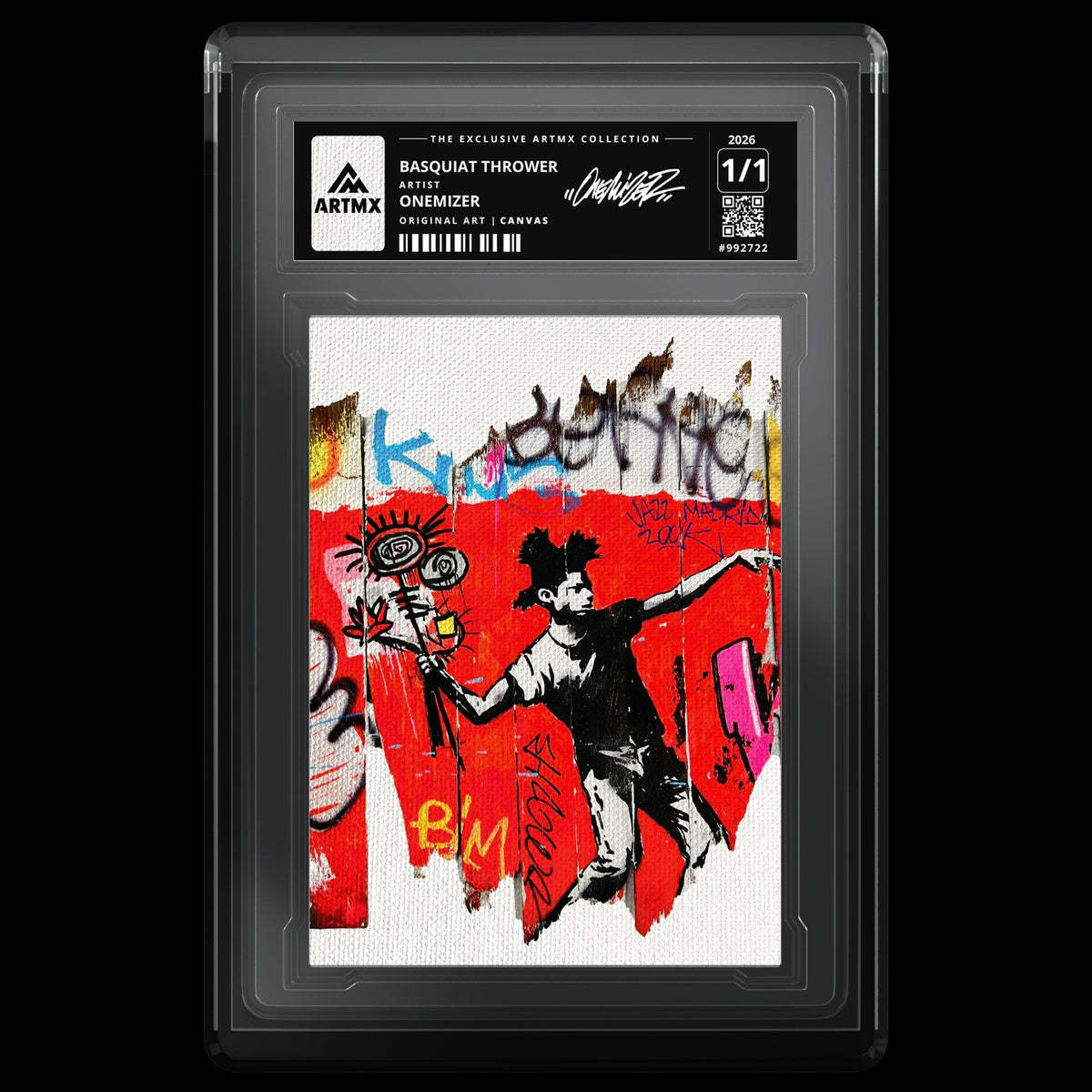 BASQUIAT THROWER by Onemizer — Canvas — front