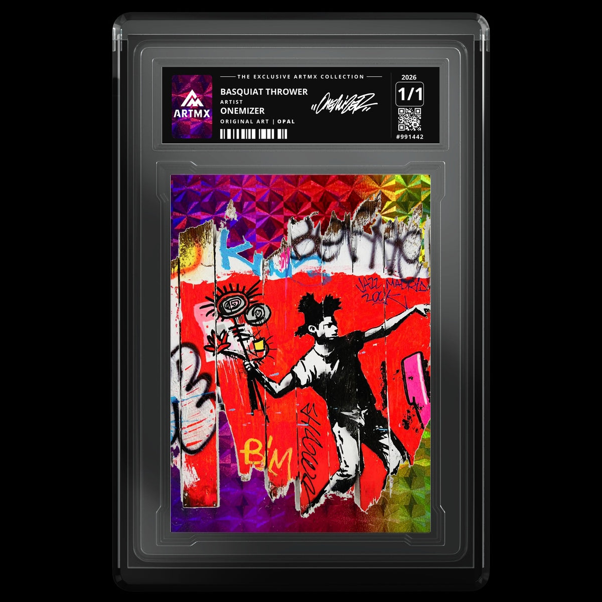 BASQUIAT THROWER by Onemizer — Opal — front