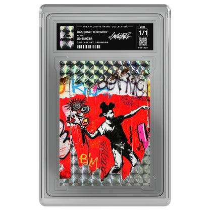 BASQUIAT THROWER by Onemizer — Diamond — on white