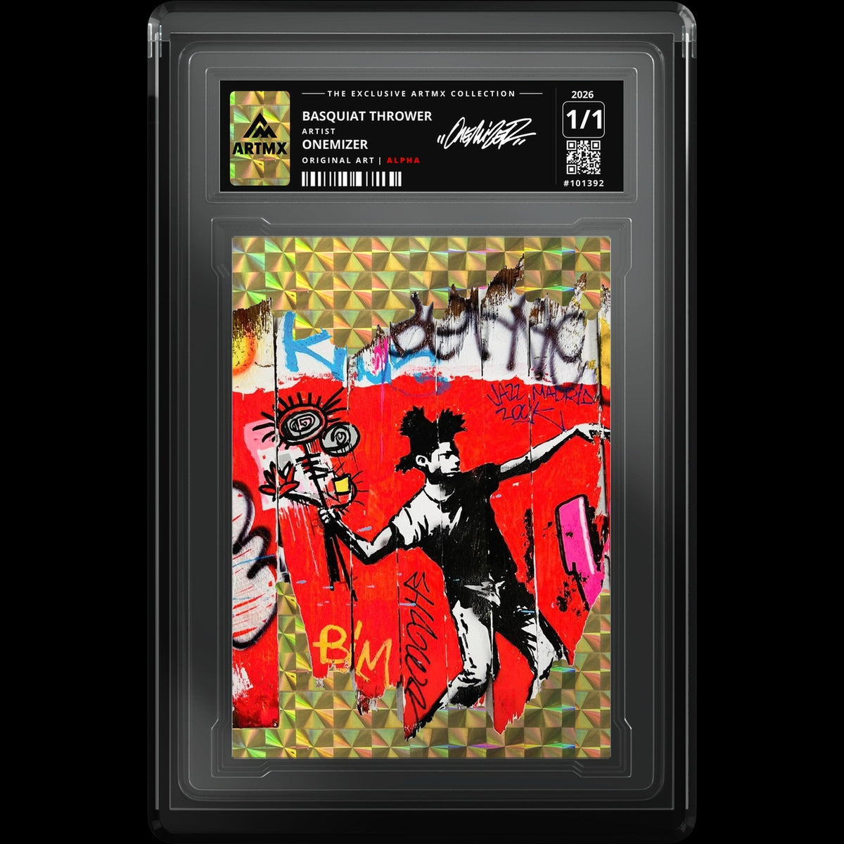 BASQUIAT THROWER by Onemizer — ALPHA — front