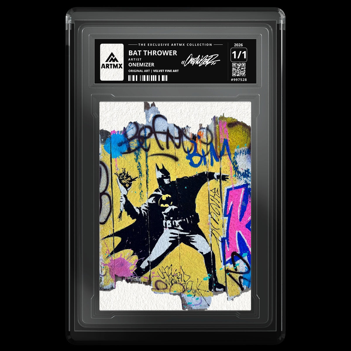 BAT THROWER by Onemizer — Velvet Fine Art — front