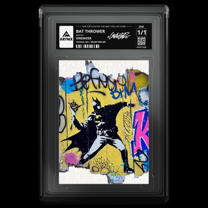 BAT THROWER by Onemizer — Velvet Fine Art — front