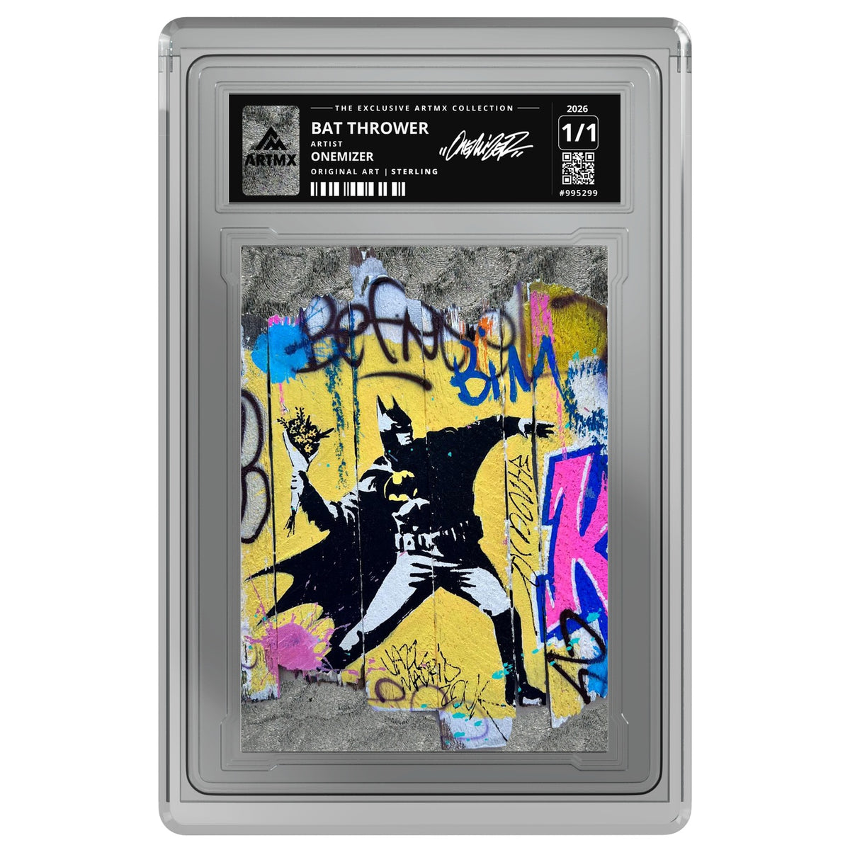 BAT THROWER by Onemizer — Sterling — on white
