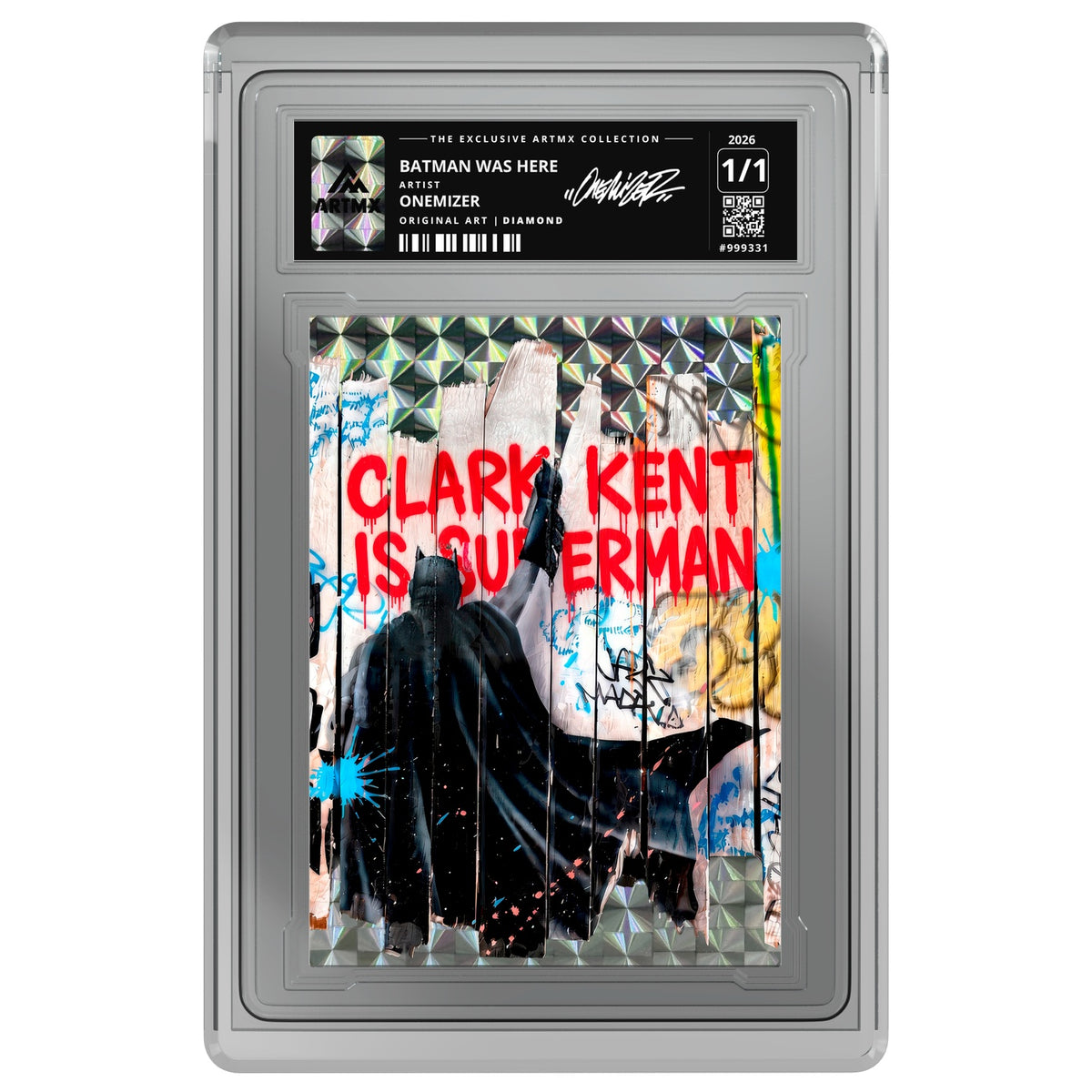 BATMAN WAS HERE by Onemizer — Diamond — on white