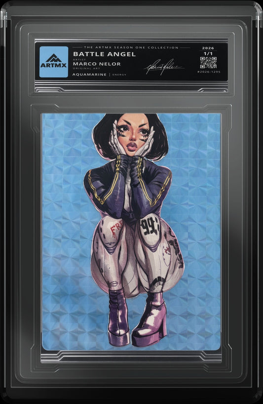 BATTLE ANGEL by Marco Nelor — Aquamarine — close-up