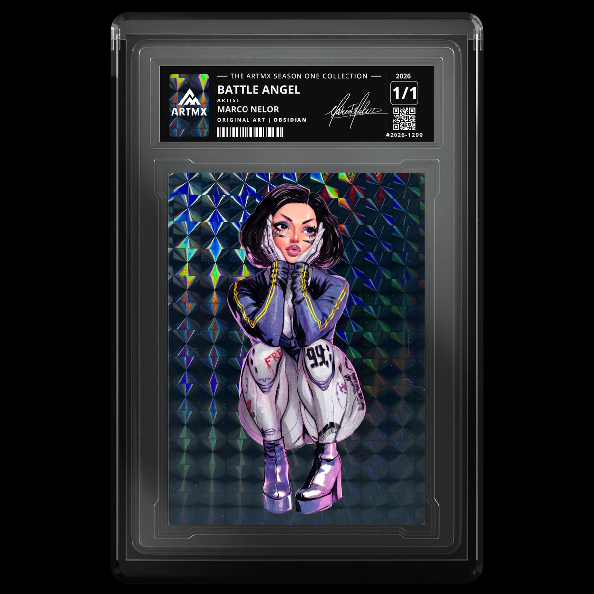 BATTLE ANGEL by Marco Nelor (Obsidian / Vaulted) — front